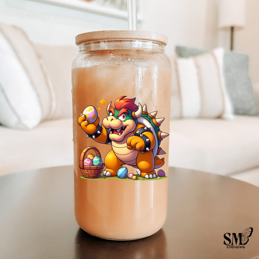 Turtle Like Cartoon Guy Easter Eggs- cup decal