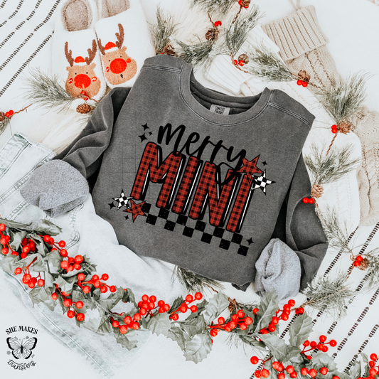 Black And Red Merry Mini