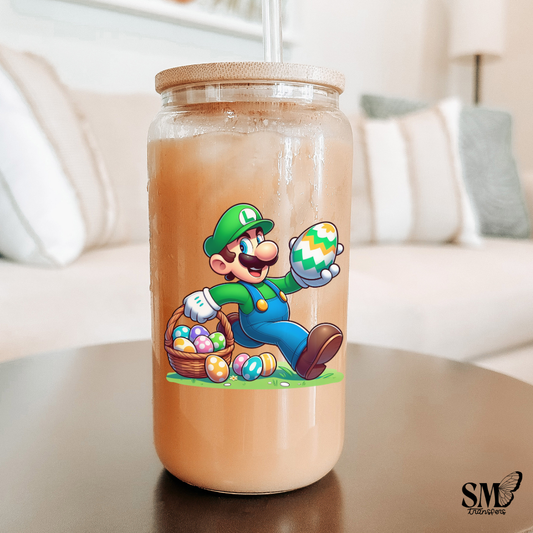 Green Hat Guy Easter Eggs- cup decal