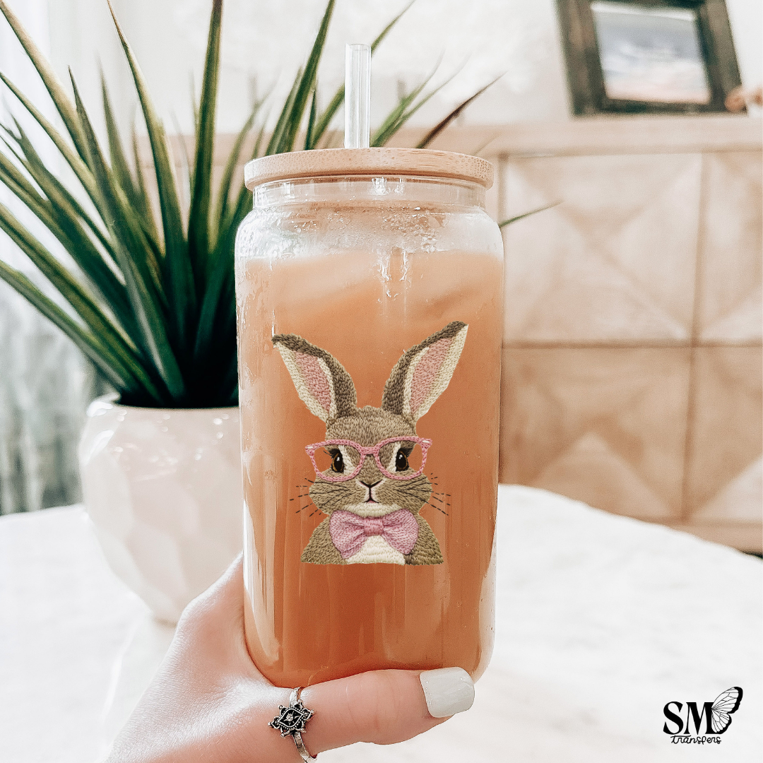 Retro Easter Bunny - Cup Decal