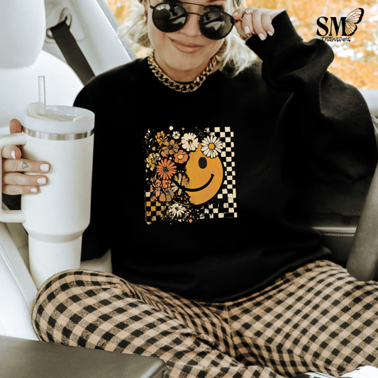 Smile Floral Checkered