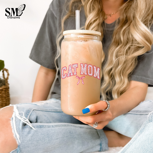Cat Mom Coquette- Cup Decal