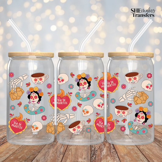 Dia de Muertos cup wrap