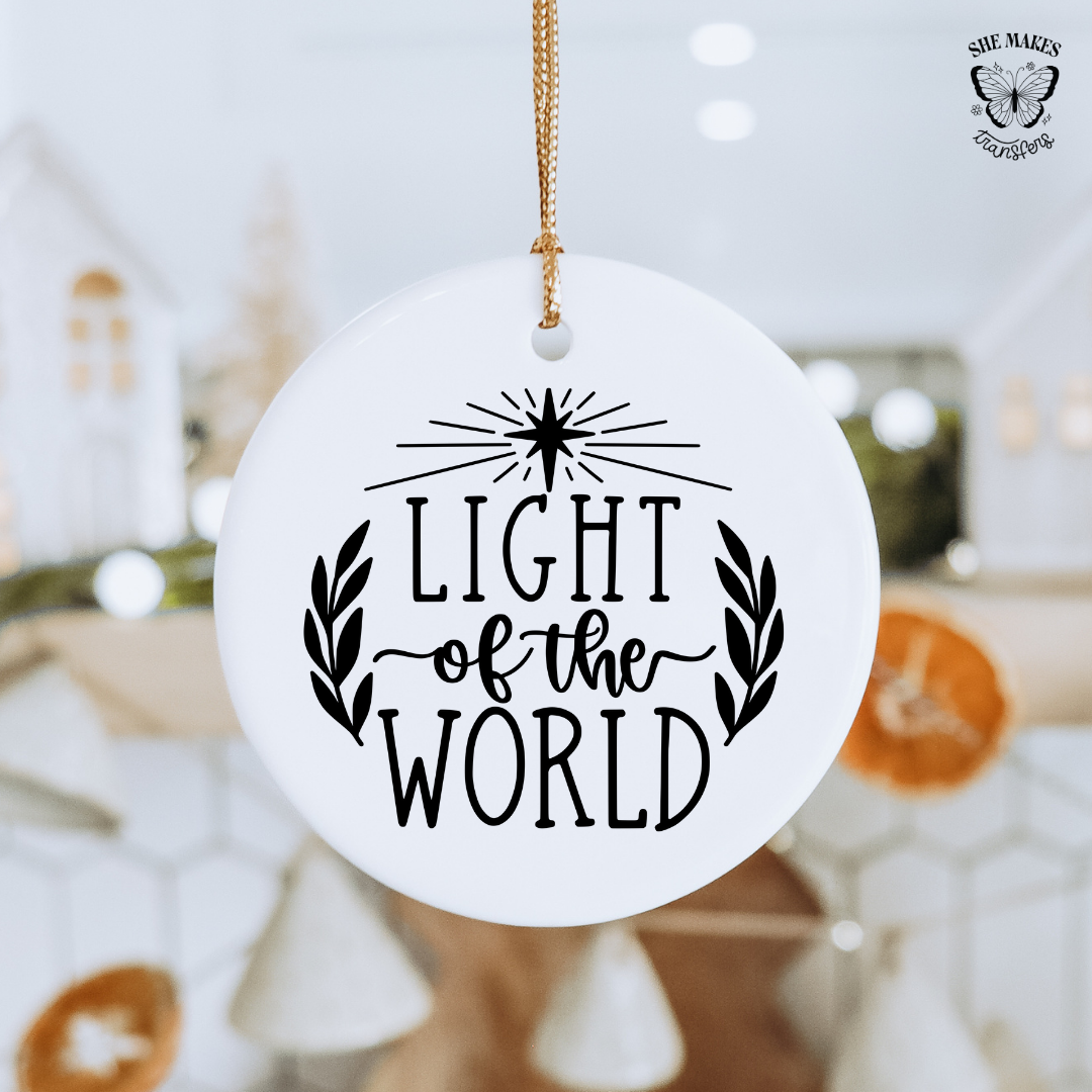 Light Of The World - Ornament Decal