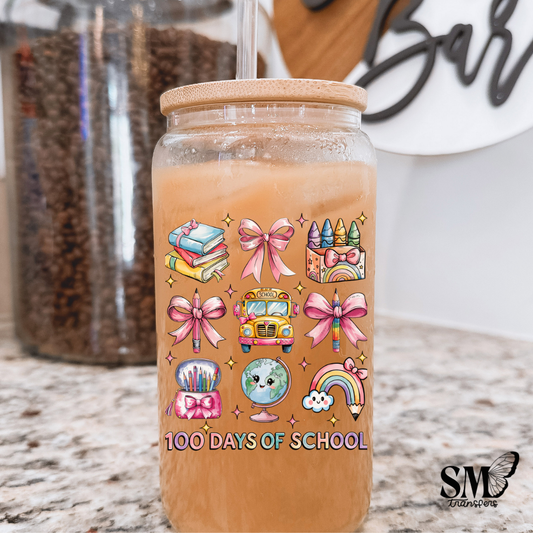 100 Days Of School things-uv cup decal