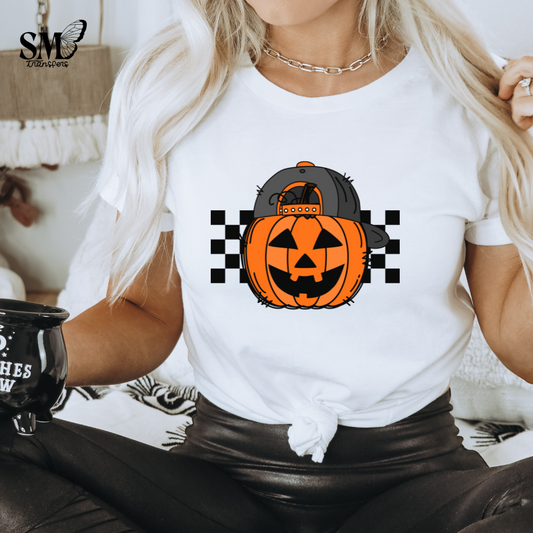 Pumpkin Face Ball Hat
