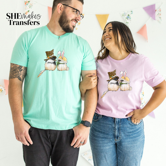 Easter chickadee couple