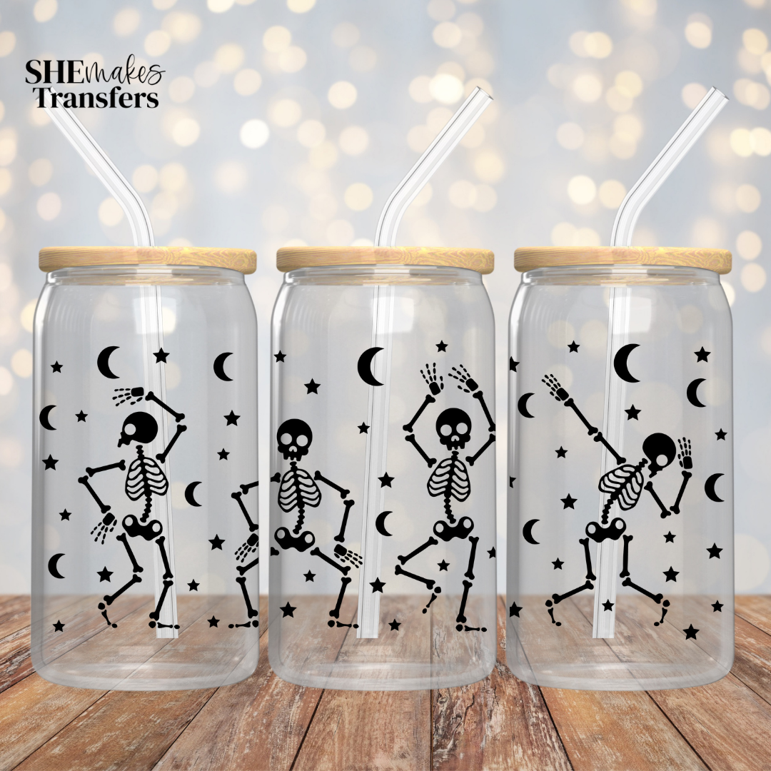 Dancing skeletons cup wrap