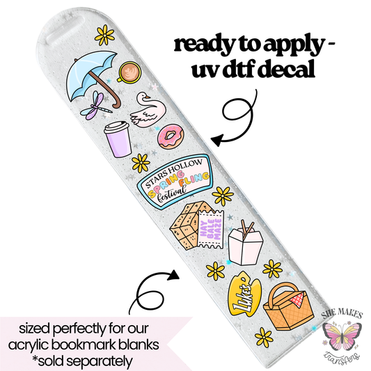 Spring Fling Festival - bookmark uv dtf