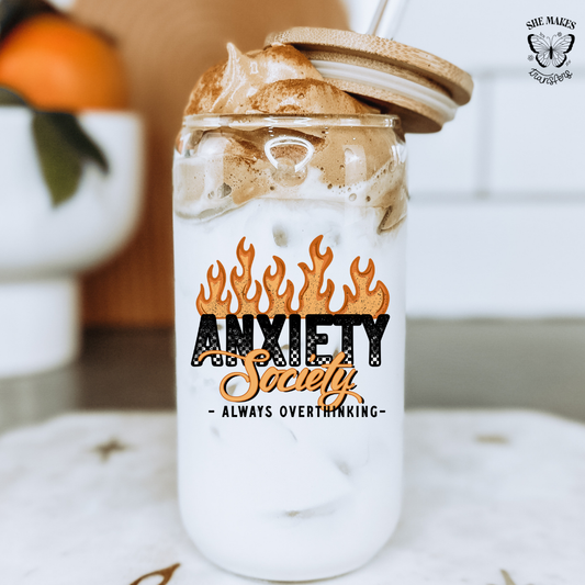 Fire Anxiety Society -  cup decal