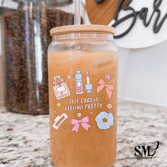 Feeling Pretty Self Care-uv cup decal