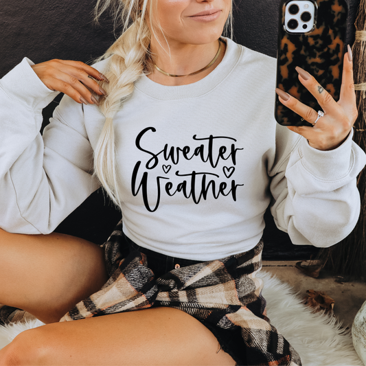 Sweater Weather Minimal Hearts