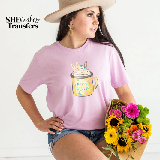 Happy Easter cute coffee