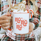 Checkered Ho Ho Ho -  cup decal