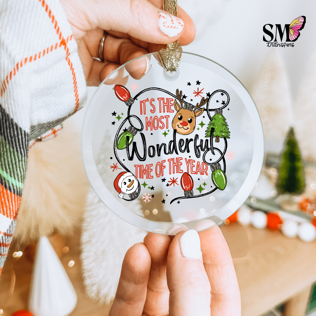 Wonderful Time Christmas Characters - Ornament Decal