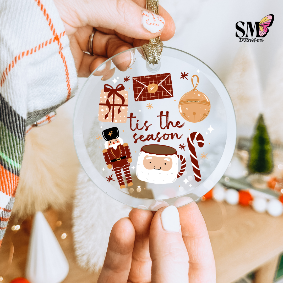Tis The Season Nutcracker - Ornament Decal