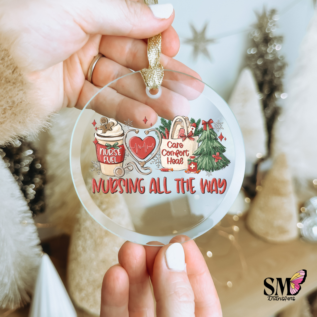 Nursing All The Way - Ornament Decal