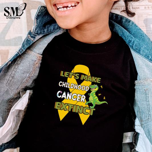 dinosaur let's make childhood cancer extinct