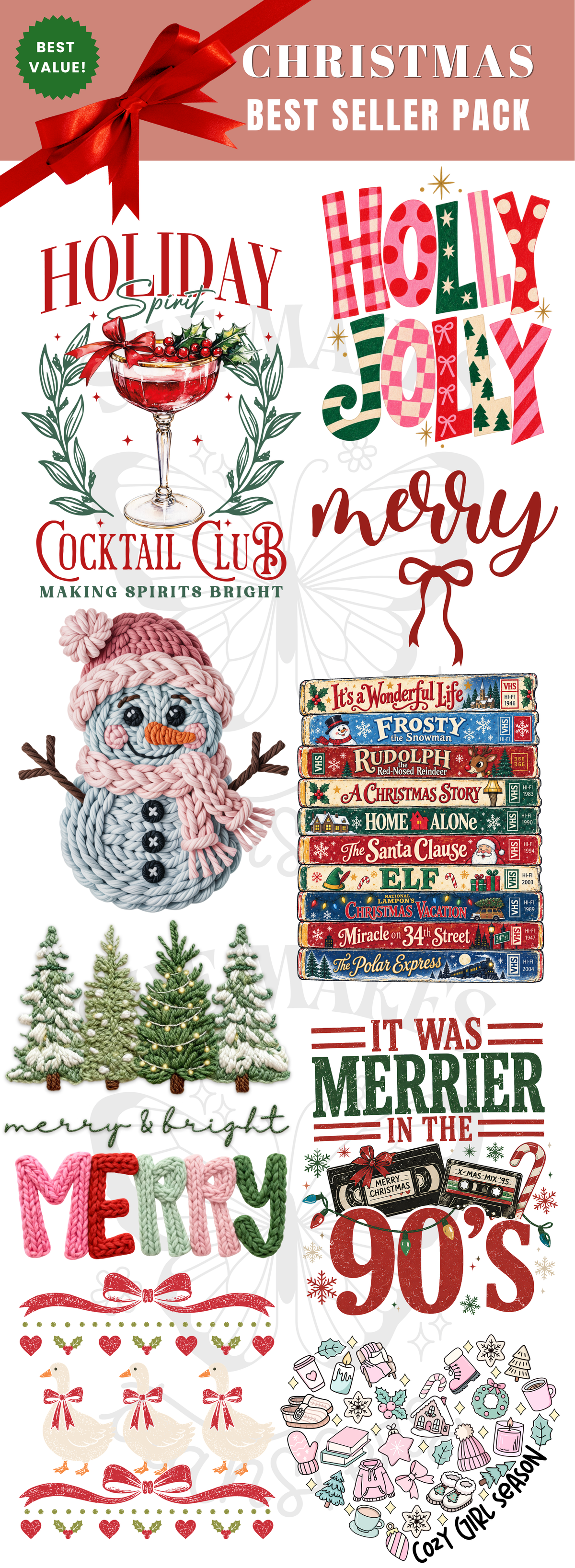 Everyday Christmas - Pre Made Gang Sheet Deal