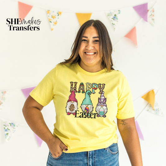 Happy Easter Gnomes with Easter Eggs