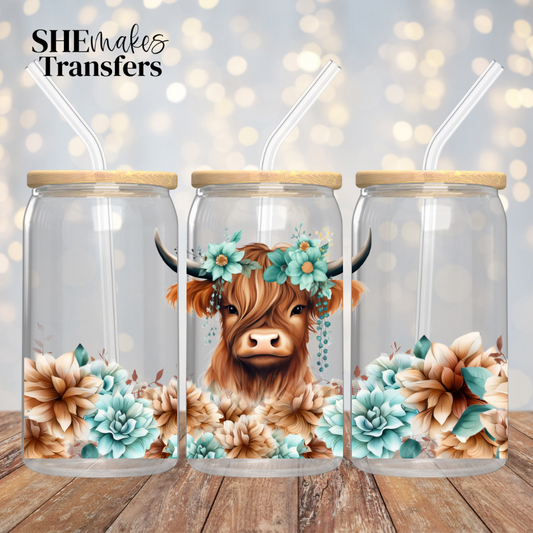Highland Cow Cup Wrap