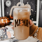 Orange Ghost Mama - cup decal