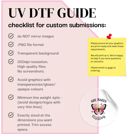 Custom UV DTF - Sheet Builder