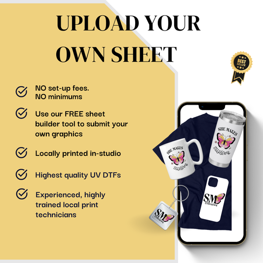 UV DTF | Upload your own Gang Sheet - NO BUILDER TOOL
