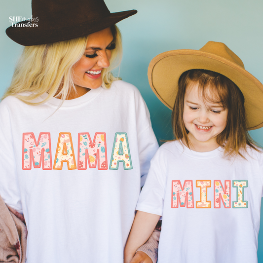Faux Embroidery Mama and Mini
