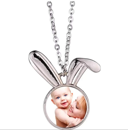 Bunny Photo Necklaces