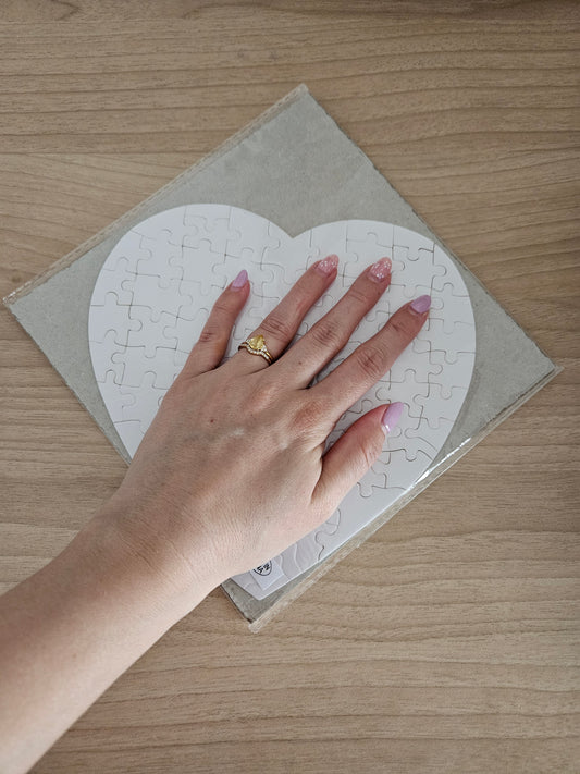 Heart sublimation puzzle