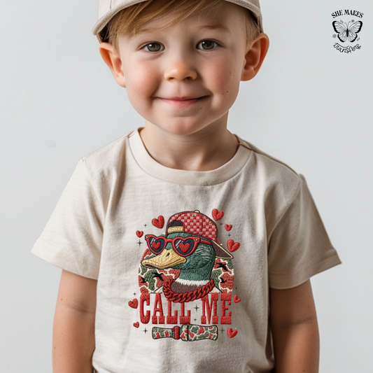 Call Me Duck - Faux Embroidery