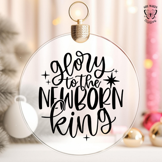 Glory To The Newborn King - Ornament Decal