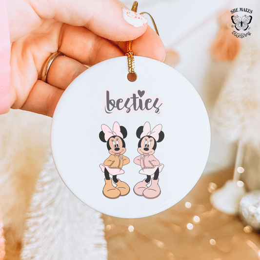 Mouse Ears Besties- Ornament Decal