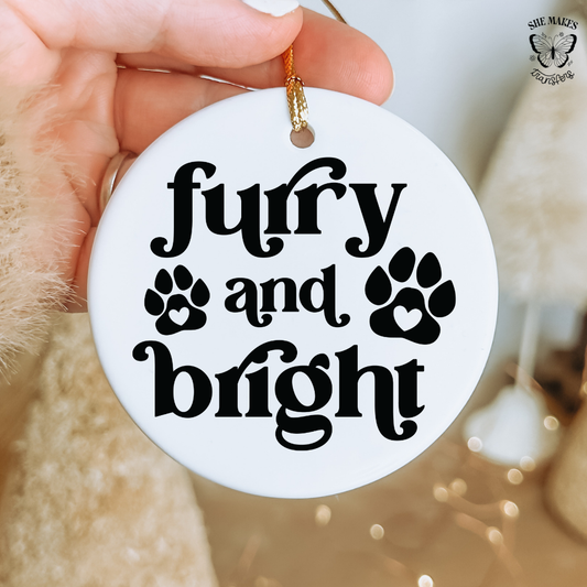 Furry and Bright Paws - Ornament Decal