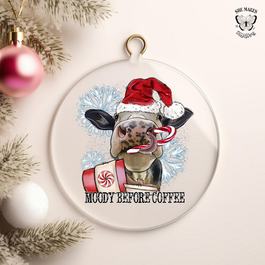 Moody Before Coffee - Ornament Decal