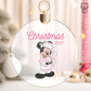 Mouse Ears Pink Santa Costume - Ornament Decal