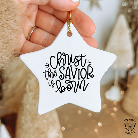 Christ The Savior Is Born - Ornament Decal