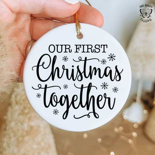 Our First Christmas Together - Ornament Decal