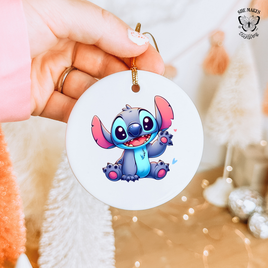 Blue Ear Cutie - Ornament Decal