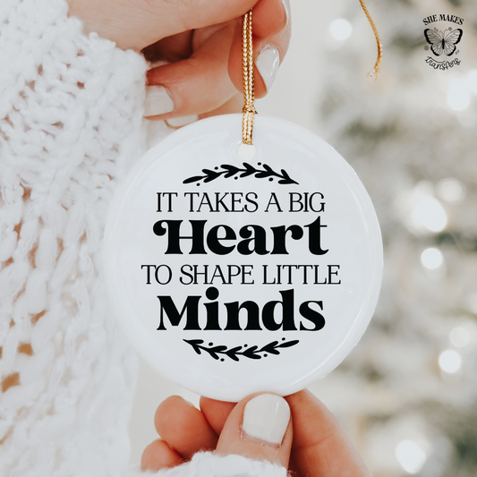 It Takes Big Heart - Ornament Decal