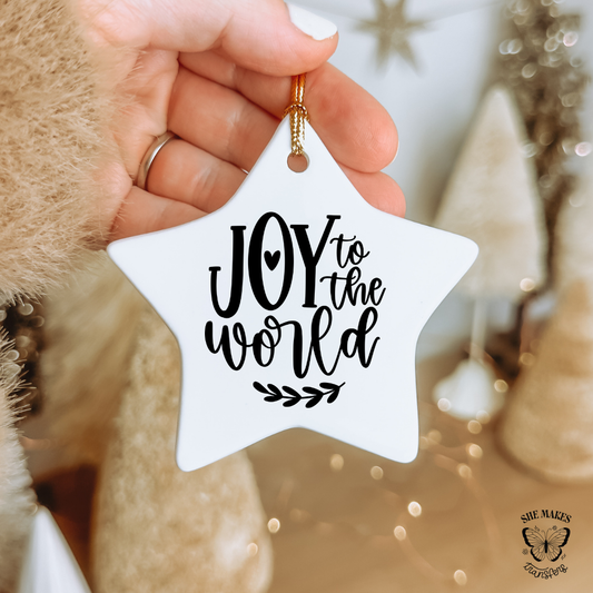 Joy To The World - Ornament Decal