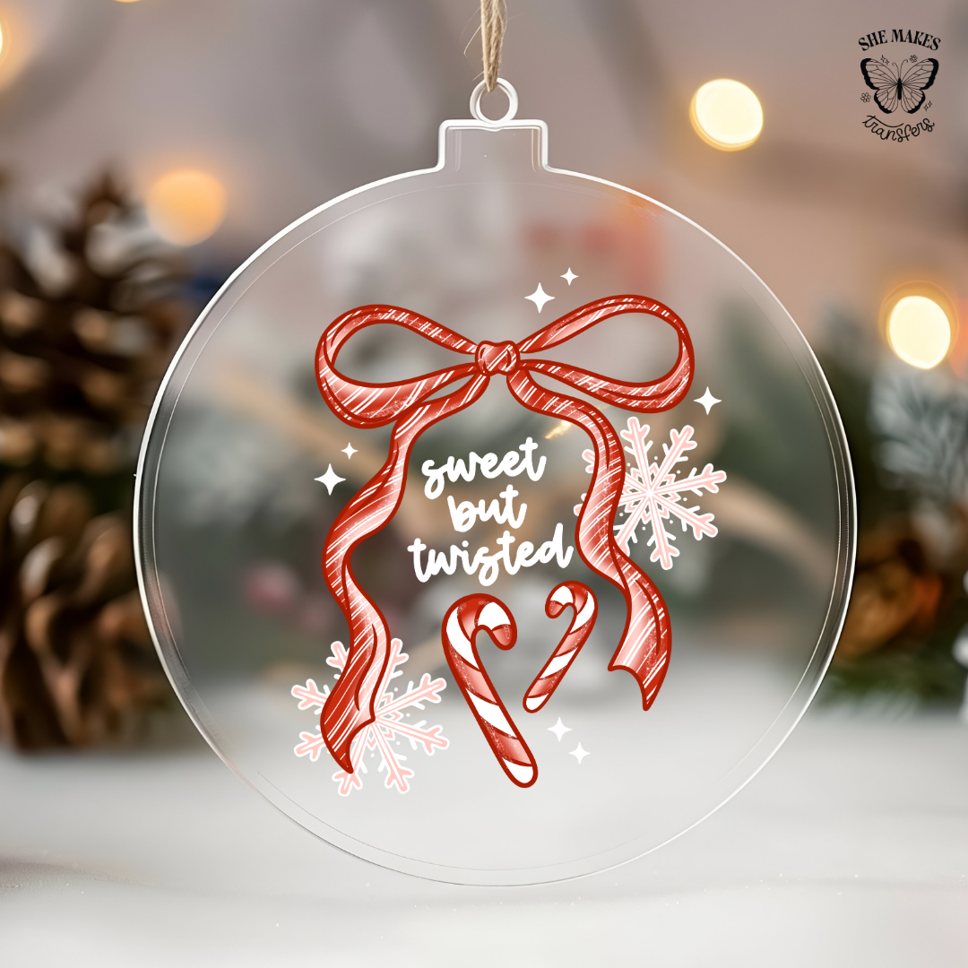 Sweet But Twisted- Ornament Decal