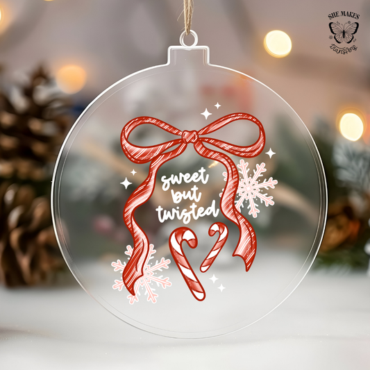 Sweet But Twisted- Ornament Decal