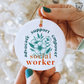 Social Worker  - Ornament Decal