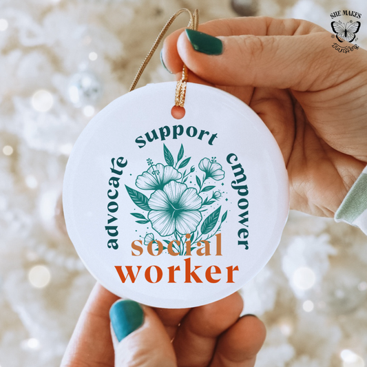 Social Worker  - Ornament Decal