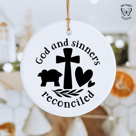 God And Sinners Reconciled - Ornament Decal