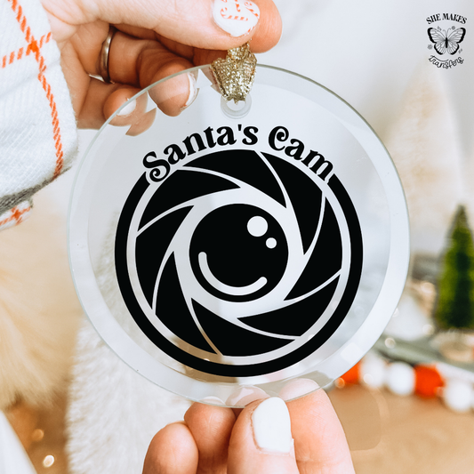 Santa's Cam - Ornament Decal
