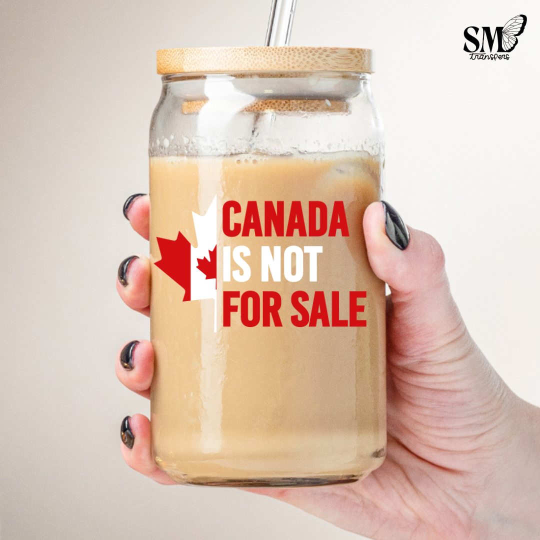 Canada-Not For Sale Canadian Leaf - Cup Decal