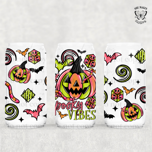Neon Pupmkin Spooky Vibes - Full Wrap